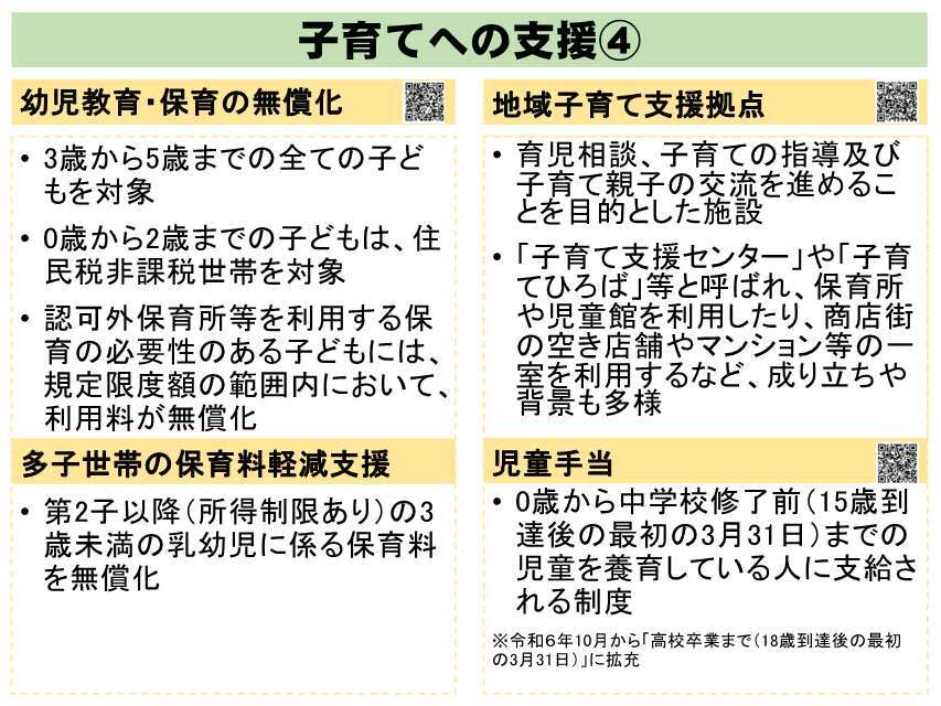子育てへの支援④