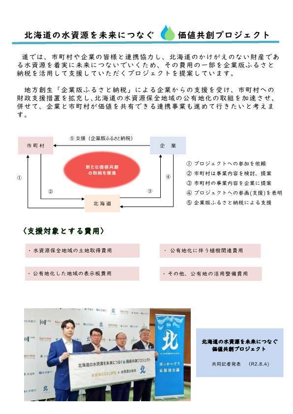 北海道の水資源を未来につなぐ 価値共創プロジェクト①